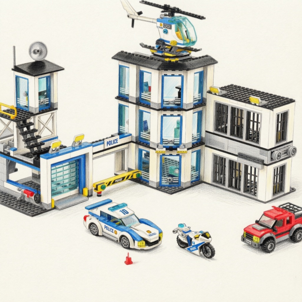 Special Police Station Militar - огляд і ціна Lego Set Creator