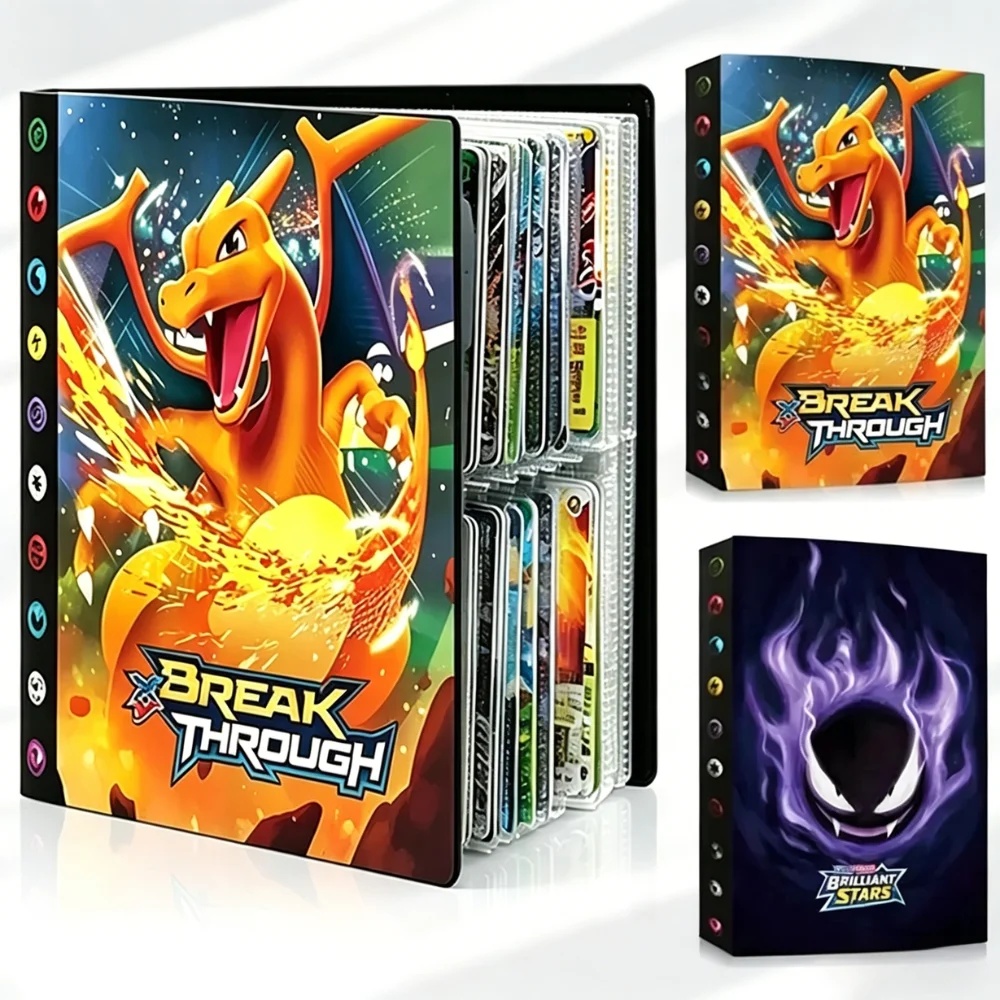 HOT Pokém  Charizard Cards Alb - огляд і ціна Pokemon Binder Card